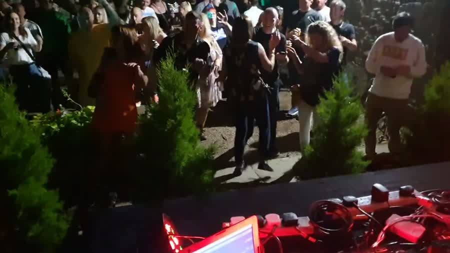 Music is the Answer in the castle garden