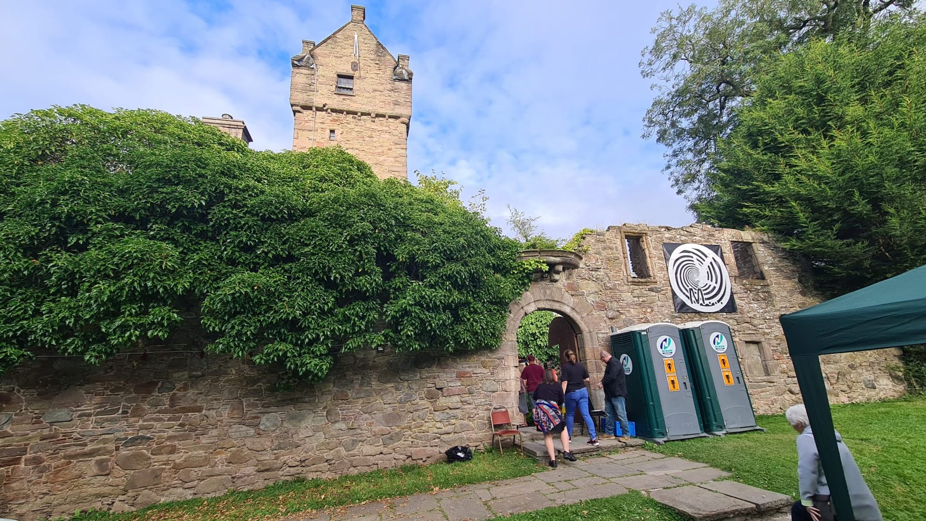 Mains Castle grounds filling up as the event opens
